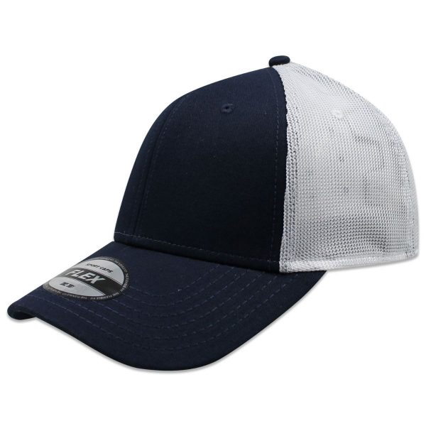 Paquete de 24 Gorras Trucker Flex Modelo 2T, incluye digitalizado<span> - </span>Azul Marino