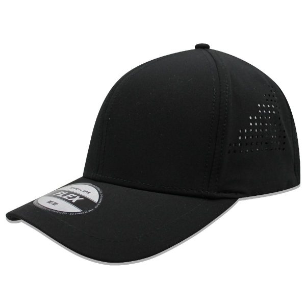 Paquete de 24 Gorras Trucker Flex Unitalla Negro, incliye digitalizado