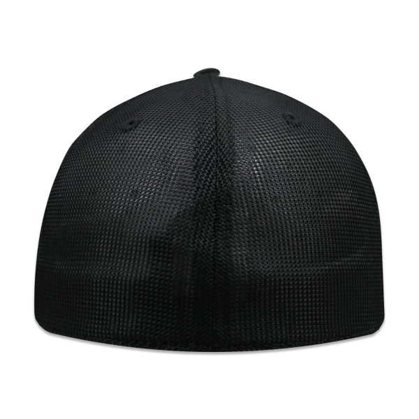 Paquete de 24 Gorras Trucker Flex Unitalla Negro, incliye digitalizado