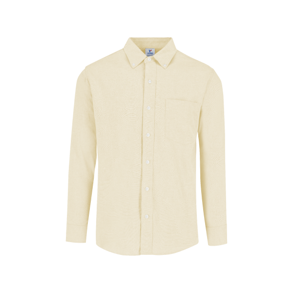 Camisa Tipo Oxford Manga Larga, para Caballero<span> - </span>Blanco, S