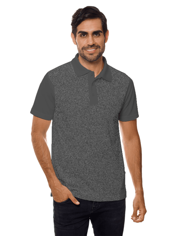 Playera Pro Dry Blue and White Combinada de Caballero<span> - </span>Negro-Jaspe